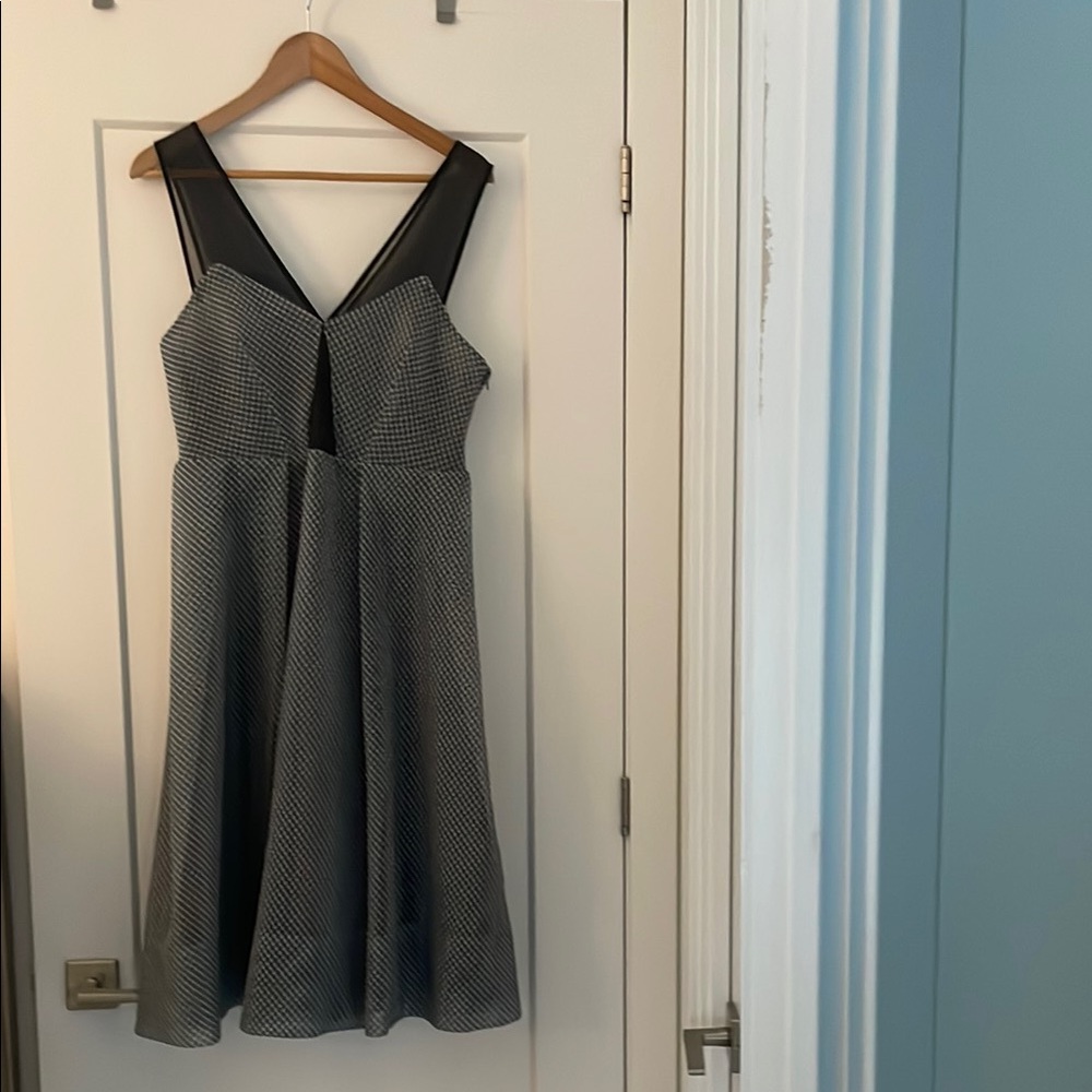 Chic Black, Gray and White Dress